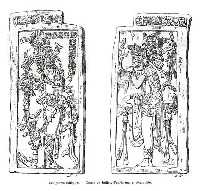 'Toltec sculptures', Mexico, 19th century. Artist: Unknown