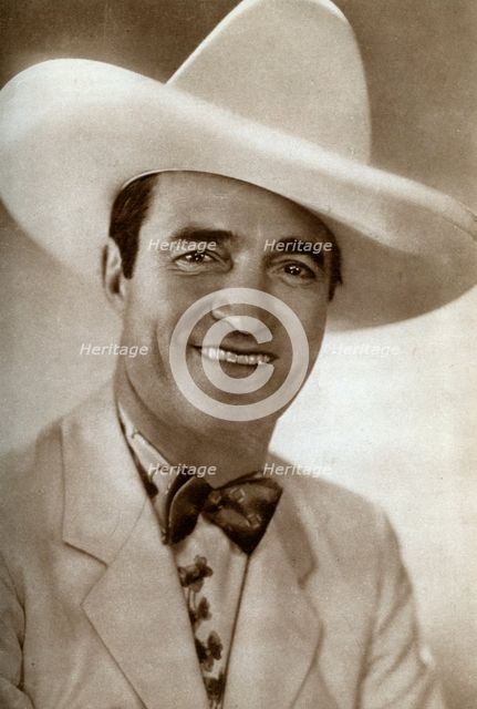 Tom Mix, American film actor, 1933. Artist: Unknown