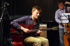 Tom Ollendorf, Ari Hoenig Trio, Verdict Jazz Club, Brghton, East Sussex, 6th Oct. 2021. Creator: Brian O'Connor