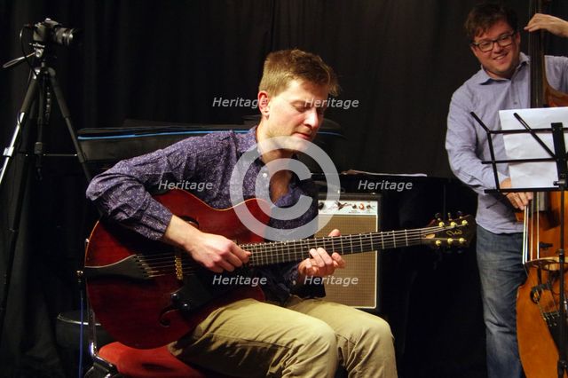 Tom Ollendorf, Ari Hoenig Trio, Verdict Jazz Club, Brghton, East Sussex, 6th Oct. 2021. Creator: Brian O'Connor.