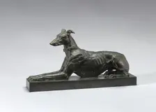 Tom, Algerian Greyhound, model 1868, cast by 1874. Creator: Antoine-Louis Barye