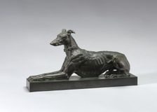 Tom, Algerian Greyhound, model 1868, cast by 1874. Creator: Antoine-Louis Barye