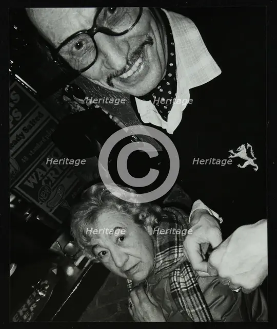 Tom and Marian Burnham at The Bell, Codicote, Hertfordshire, December 1986. Creator: Denis Williams.