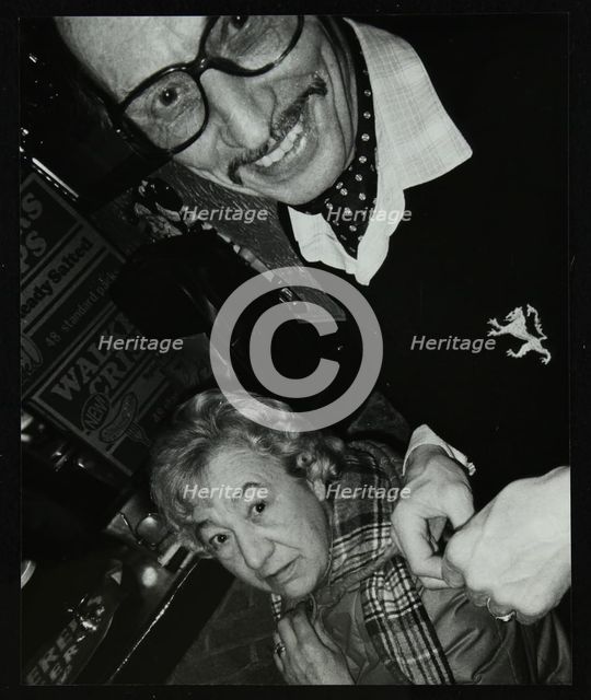 Tom and Marian Burnham at The Bell, Codicote, Hertfordshire, December 1986. Artist: Denis Williams