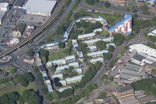 Tom Collins House and the western part of the Byker Wall housing estate, Newcastle upon Tyne, 2015. Creator: Historic England Staff Photographer