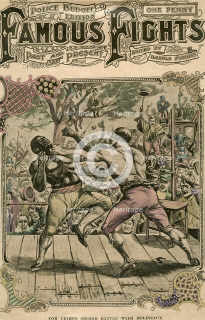 'Tom Cribb's second battle with Molineaux', 1811 (late 19th or early 20th century). Artist: Unknown