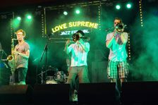 Tom Green, Alex Hitchcock and Vij Prakash, Love Supreme Jazz Festival, Glynde Place, East Sussex, 20 Artist: Brian O'Connor
