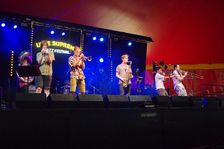 Tom Green and the Brass Funkeys, Love Supreme Jazz Festival, Glynde Place, East Sussex, 2015. Artist: Brian O'Connor
