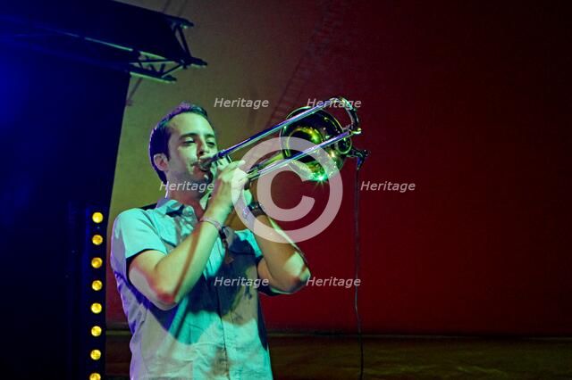 Tom Green, Love Supreme Jazz Festival, Glynde Place, East Sussex, 2015. Artist: Brian O'Connor.