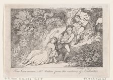 Tom Jones Rescues Mrs Waters from the Violence of Northerton, from "The History of Tom Jon..., 1792. Creator: Thomas Rowlandson
