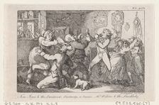 Tom Jones & the Landlord, Partridge & Susan, Mrs Waters & the Landlady, from "The History ..., 1792. Creator: Thomas Rowlandson