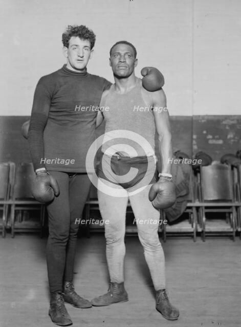 Tom Kennedy and Joe Jeanette, between c1910 and c1915. Creator: Bain News Service.