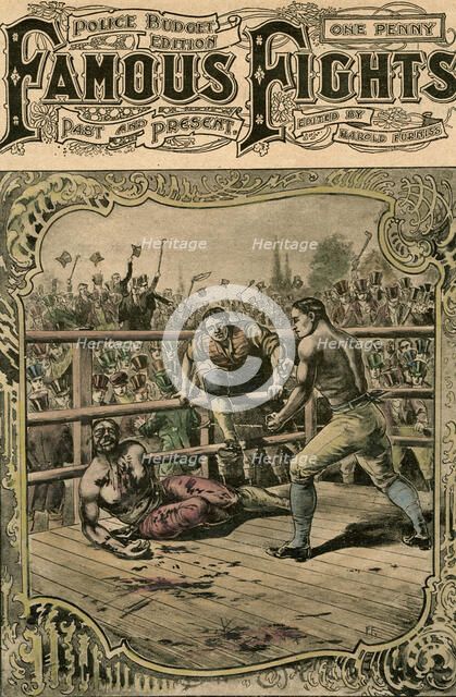 'Tom Spring's second fight with Jack Langan', 1824 (late 19th or early 20th century). Artist: Unknown