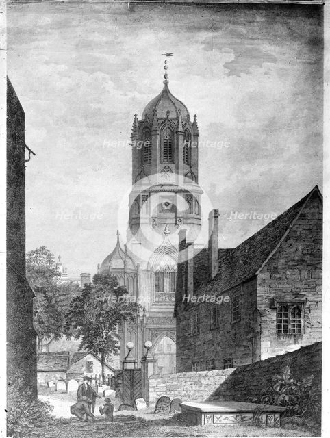 Tom Tower, Tom Quad, Christ Church College, Oxford, Oxfordshire. Artist: Unknown