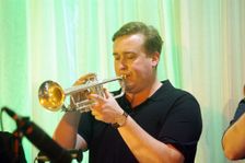 Tom Walsh, Stan Sulzmann’s Neon Orchestra, Watermill Jazz Club, Dorking, Surrey, Nov 2023. Creator: Brian O'Connor