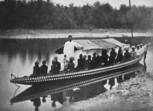 Tom West India's canoe, New Calabar, Southern Nigeria, 1912