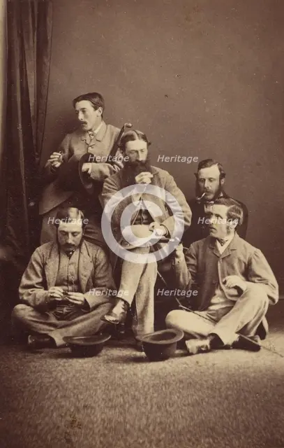Tom Wharton, Tom Christie, James Tindall-William Hebden, Hiram Cranshaw, about 1865. Creator: Beckett & Willis.