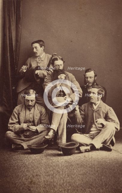 Tom Wharton, Tom Christie, James Tindall-William Hebden, Hiram Cranshaw, about 1865. Creator: Beckett & Willis.