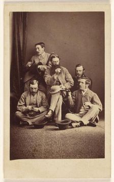 Tom Wharton, Tom Christie, James Tindall-William Hebden, Hiram Cranshaw, about 1865. Creator: Beckett & Willis