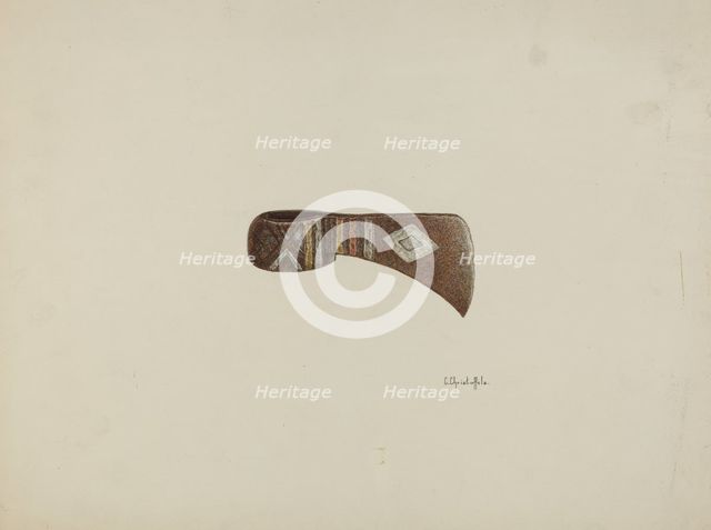 Tomahawk, 1935/1942. Creator: Cornelius Christoffels.