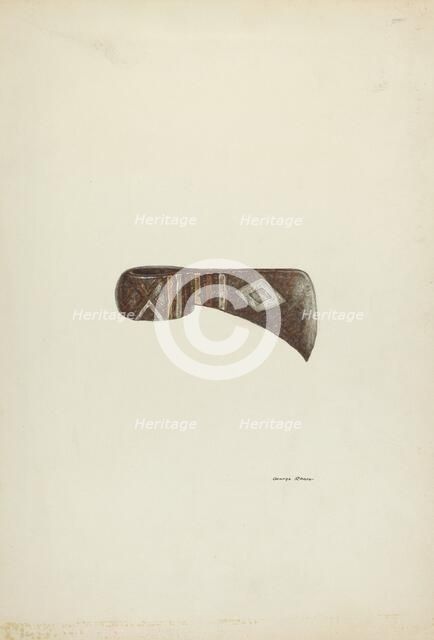 Tomahawk, c. 1939. Creator: George E. Rhone.