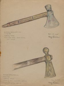 Tomahawk Pipe, 1935. Creator: Mary Berner