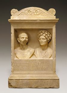 Tomb Altar for Caltilius and Caltilia, A.D. 100-125. Creator: Unknown