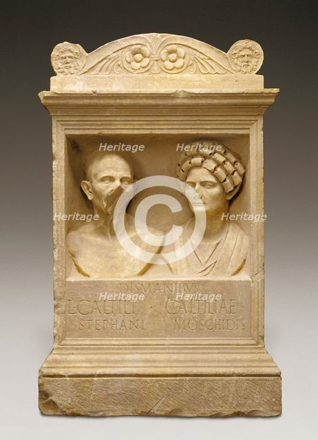 Tomb Altar for Caltilius and Caltilia, A.D. 100-125. Creator: Unknown.