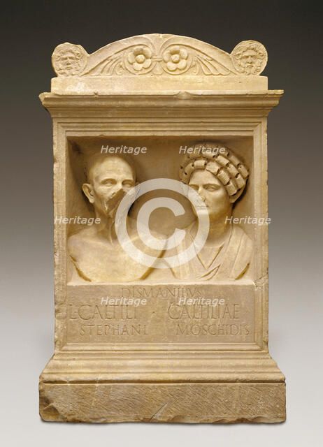 Tomb Altar for Caltilius and Caltilia, A.D. 100-125. Creator: Unknown.