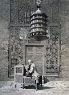 Tomb Door, Mosque of Sultan Barquq 19th century. Artist: Emile Prisse D'Avennes