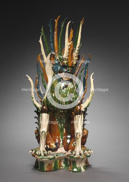 Tomb Guardian with Animal Head, early 700s. Creator: Unknown.