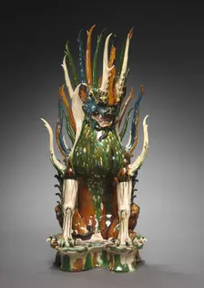 Tomb Guardian with Animal Head, early 700s. Creator: Unknown