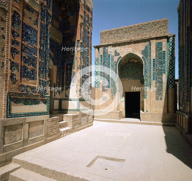 Tomb in the Shah-I Zindeh mausoleum complex, 14th century. Artist: Unknown