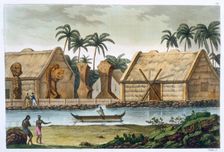 Tomb of Tamahamah at Kaiakakooa, Sandwich Islands c1820-1839. Creator: Felice Campi