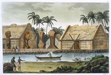 Tomb of Tamahamah at Kaiakakooa, Sandwich Islands c1820-1839. Artist: Felice Campi