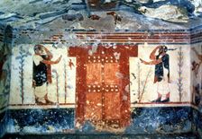 Tomb of the Augurs, fresco representing two guards at the door
