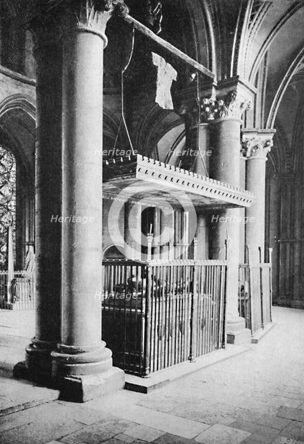 'Tomb of the Black Prince, Canterbury Cathedral', 1903. Artist: Carl Norman.