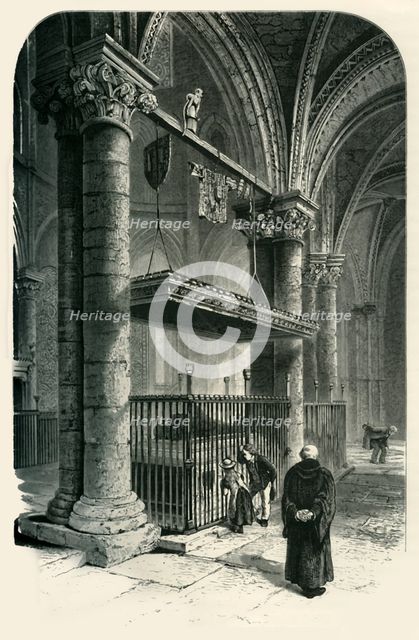 'Tomb of the Black Prince, Canterbury Cathedral', c1870.
