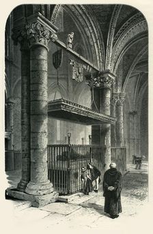 Tomb of the Black Prince, Canterbury Cathedral c1870