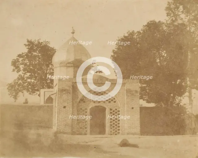 Tomb of the Khan of Khiva at Teheran, 1859. Creator: Luigi Pesce.
