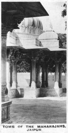 Tomb of the maharajahs, Jaipur, Rajasthan, India, c1925