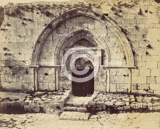 Tomb of the Virgin, Jerusalem, 1860s. Creator: John Anthony.