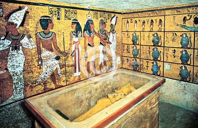 Tomb of Tutankhamun, Ancient Egyptian, 18th Dynasty, c1325 BC. Artist: Unknown