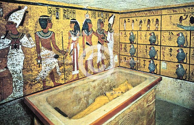 Tomb of Tutankhamun, Ancient Egyptian, 18th Dynasty, c1325 BC. Artist: Unknown