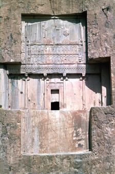 Tomb of Xerxes I, Naqsh-i-Rustam, Iran. Creator: Vivienne Sharp