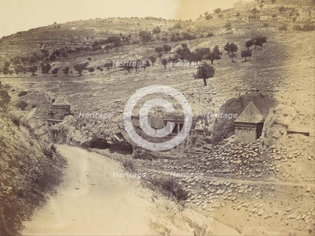 Tomb of Absalom, Zacharias, and St. James, 1860s. Creator: John Anthony.
