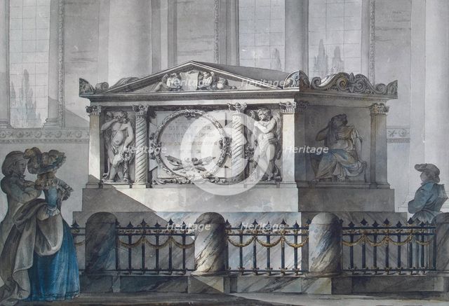 Tomb of Admiral Samuel Greig at the Cathedral Hill, Tallinn, 1790s.