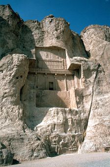 Tomb of Artaxerxes I, Naqsh-i-Rustam, Iran. Creator: Vivienne Sharp