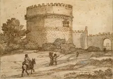 Tomb of Cecilia Metella, 1669. Artist: Claude Lorrain