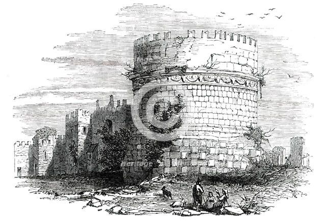 Tomb of Cecilia Metella - Rome, 1850. Creator: Unknown.